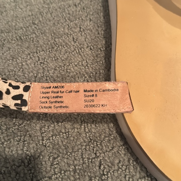 Madewell The Maggie Sandal in Spotted Calf Hair - Picture 7 of 7